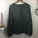 L'Academie L’Academie green v neck long sleeve blouse Photo 1