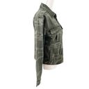 Good American  NWT Camo Print Soft Stretch Short Military Jacket Army Green Sz XS Photo 4