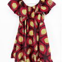 Krass&co The Oula  Red Abstract Print Babydoll Mini Dress NO BELT NWT Photo 5