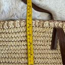 Talbots  Straw Medium Tote Purse Zip Closure Double Handle Tassel Beach Photo 12