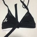 Robin Piccone  Perla Halter Bikini Top In Black Size S Photo 8