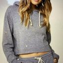 O'Neill O’Neill crop top hoodie grey with gold suns size XL Photo 8