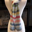 Etcetera Mindy Scarf Angora Lambswool Nylon Viscose Cashmere Cozy Striped New Photo 11