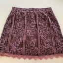 Isaac Mizrahi  Live! Purple and Black Paneled Lace Skort Skirt Photo 9