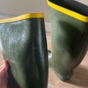 Marc Jacobs designer green and yellow trim tall rain boots 38 7 Photo 3