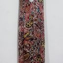 ZARA Bordeaux Floral Paisley Maxi Dress Photo 3