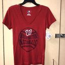 Genuine Merchandise Washington Nationals V-Neck TShirt NWT Photo 2