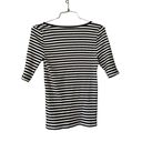 Faherty  Freestyle Rib T-Shirt in Navy Desi Stripe S Photo 2