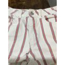 PacSun  Los Angeles Mom short striped red white blue Size 23 cotton  2" inseam Photo 4