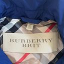 Burberry EUC  BRIT Royal Blue Belted Jacket Photo 9