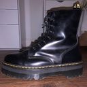 Dr. Martens Jadon Boot Smooth Leather  Platforms in Black Polished Smooth Photo 0