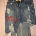 Signature 8 Love Kills Jeans Skirt Photo 0