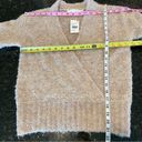 ASTR  Knitwear Taupe Neutral Tan Wool Wrap Sweater Size XS Balloon Sleeves Photo 11