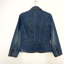 St. John’s Bay  vintage Y2K stretch peplum denim blazer jacket size M Photo 5