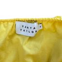 Tanya Taylor  Carly Tie Back Cotton Minidress Lemon Zist Photo 5