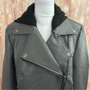 Forever 21  Gray Faux Leather Moto Jacket Photo 4