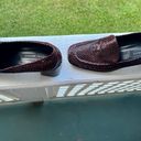 Sesto Meucci Vintage  Maroon snakeskin Heeled loafers Photo 1