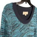 Vintage Havana  Womens Size L Marled Knit Tunic Sweater Long Sleeve Teal Blue Photo 5