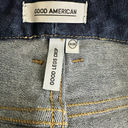 Good American  Womens size 0/25 Good Legs Crop Denim Jeans Dark Wash Photo 7