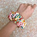 CHUBBY Scrunchie Rainbow Splash Thick Scrunchie Hair Tie Hair Accessories Multiple Photo 3