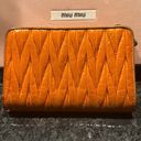 Miu Miu 🧡🧡🧡 Marvelous  Tangerine Leather Wallet🧡🧡🧡 Photo 1