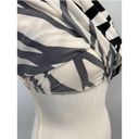 Xxi Geometric Print Sleeveless Pleated Racerback Dress Cream Black Small Photo 6