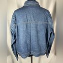 Denim & Co . QVC Blue Jean Denim Jacket Floral Embroidery Long Sleeve  Sz 1X EUC Photo 1