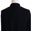 Coldwater Creek  Black Zipper Front Slinky Side Pockets Cardigan Jacket Size XL Photo 6