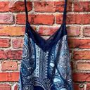 In Bloom Blue Paisley Print  by Jonquil Lace Trim V-Neck Camisole Photo 2