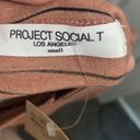 Project Social T NWT PST Boxy Striped Crop Top Photo 3