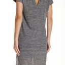 Lush Clothing Nordstrom Lush Midi Knit Dress in Grey and Black Stripe Photo 1