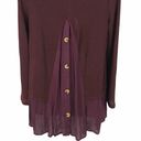 Umgee  oversized maroon boho skirted sweater small Photo 10