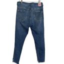 ZARA  Basic Z1975 Denim High Rise Size 8 Raw Hem Skinny Jeans Distressed Size 8 Photo 3