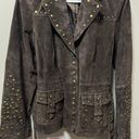 Bernardo  Brown Studded Leather Moto Jacket size large Photo 1