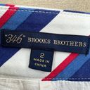 Brooks Brothers  346 Womens Size 2 Striped A Line Skirt Short Cotton Stretch Photo 10