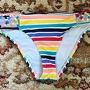 Urban Outfitters  Out From Under Rainbow Stripe Bikini Bottom M Photo 0