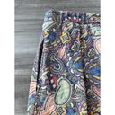 LuLaRoe  Paisley Cotton Pleated Skirt Size XL Knee Length Photo 3