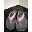 Olukai  Ohana Mauve/Black Flip Flop Comfort Sandal Women's size 8 Photo 3