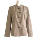 Isaac Mizrahi  for Target Beige Button Front Long Sleeve Blazer Jacket Size 14 Photo 11