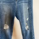 Lane Bryant  distressed high rise straight jeans Photo 2