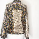 ZARA  satin scarf mixed print bomber jacket sz XS Photo 2