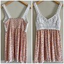 Jessica Simpson  floral crochet mini summer dress beach boho Photo 1