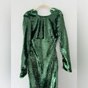 House Of CB  Belle Pine Green Sequin Maxi Dress S Photo 7