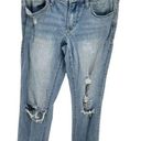 Gilded Intent  Womens Mid Rise Ankle Skinny Jeans Stretch Light Wash Blue Size 26 Photo 0