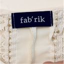 fab'rik Fab’rik Open Back Lace and Embroidered Cream Top size Medium Photo 11