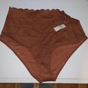 Aerie NWT  Scalloped Brown Bikini Bottoms Photo 0