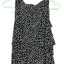 Danny & Nicole  size small black with‎ white polka dots sleeveless tiered dress Photo 3