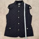 St. John’s Bay  Black Vest Lightweight Gold Buttons  Women Size Medium Photo 4