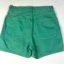 Uniqlo  | Denim Color Wash Shorts | Teal Green | Five Pocket | Size 29 (8) Photo 5