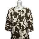 New York & Co. 5 for $25| NY Company Size M Floral Jacket Brown 3/4 sleeve Button Snap NWT Photo 2